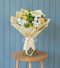 Букет цветов из:  Хризантемы и Розы в Калининске